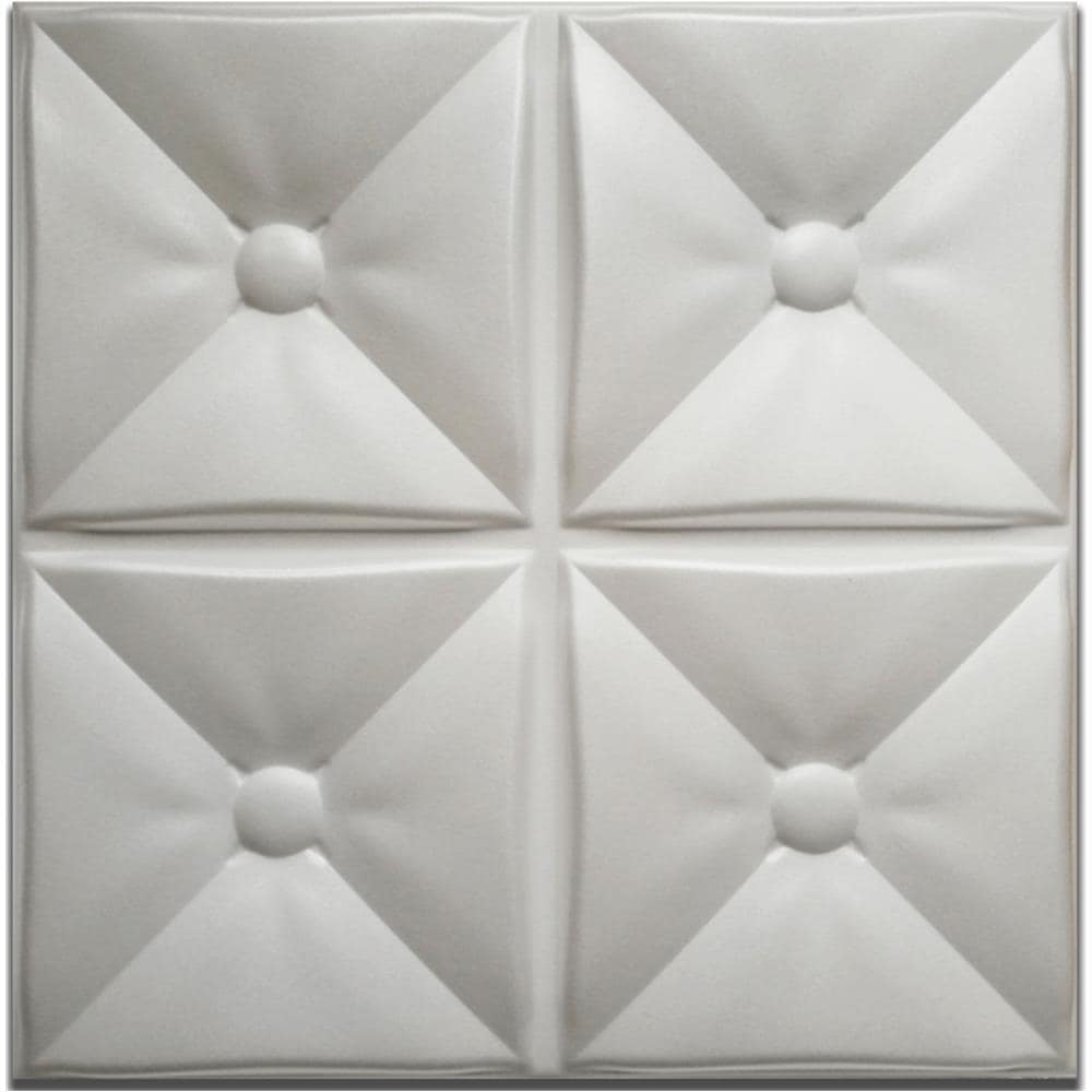 10/20mq Di Pannelli In Eps (polistirene Compatto) 3d A Soffitto O Parete 50x50x2cm Bianchi 4 Modelli - 10mq Di Cuscini - Foto 1