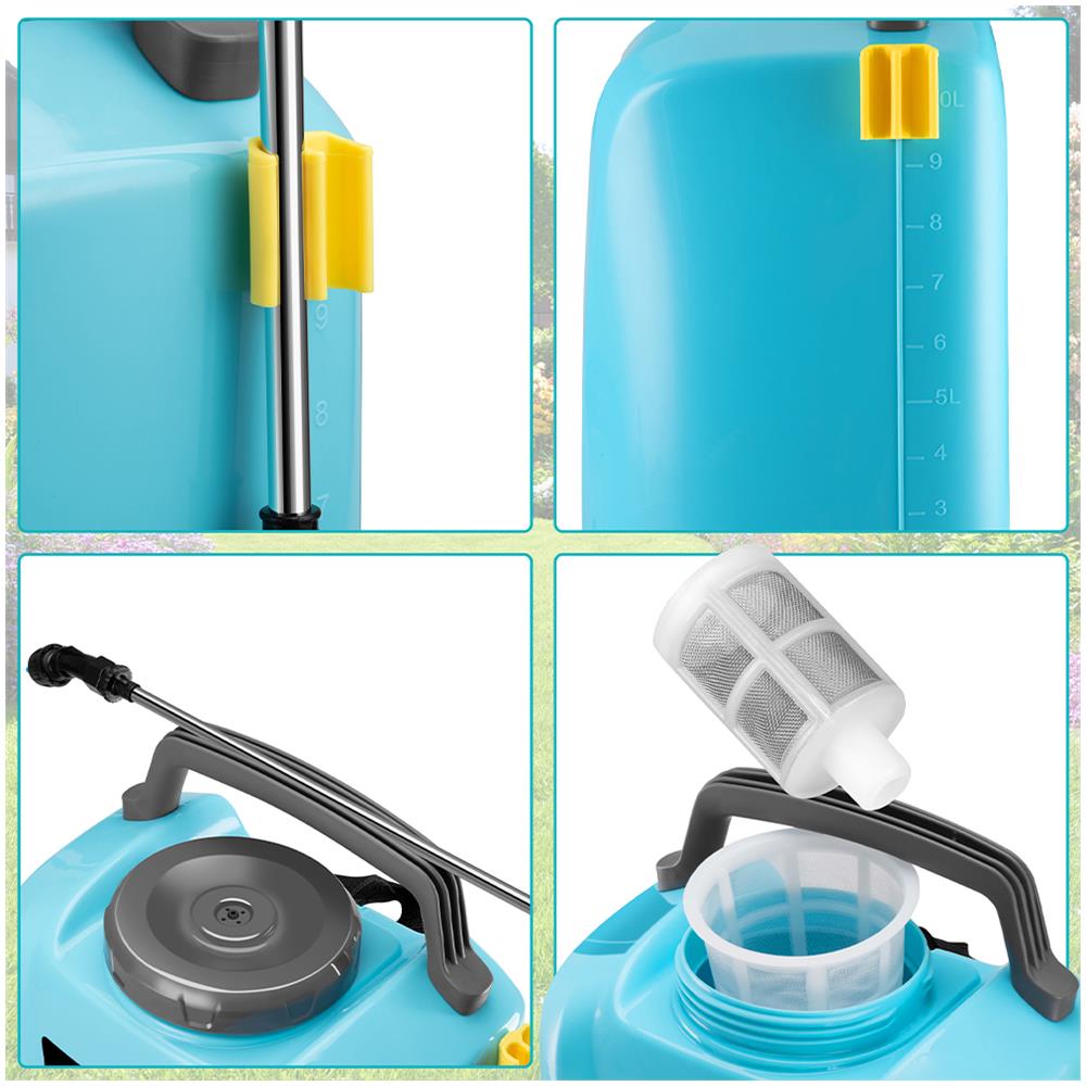 Nebulizzatore A Batteria 10litri Senza Fili Spruzzatore A Pressione Per Giardino - Foto 2