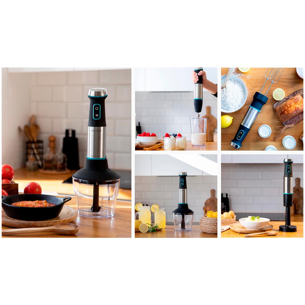 Power TitanBlack 1200 XL PerfectCream&Crush Frullatore ad immersione 1200 W Nero, Verde, Acciaio inossidabile - Foto 15
