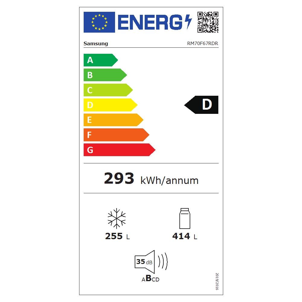 Series 8 RM70F67RDR frigorifero side-by-side Libera installazione 669 L D Acciaio inox - Foto 3