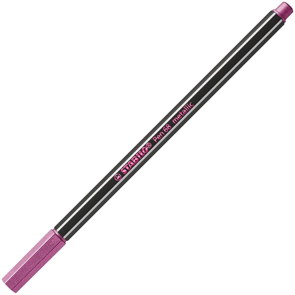 Pen 68 metallic - Pennarello Premium Metallizzato - Astuccio da 6 - Colori assortiti - Foto 2