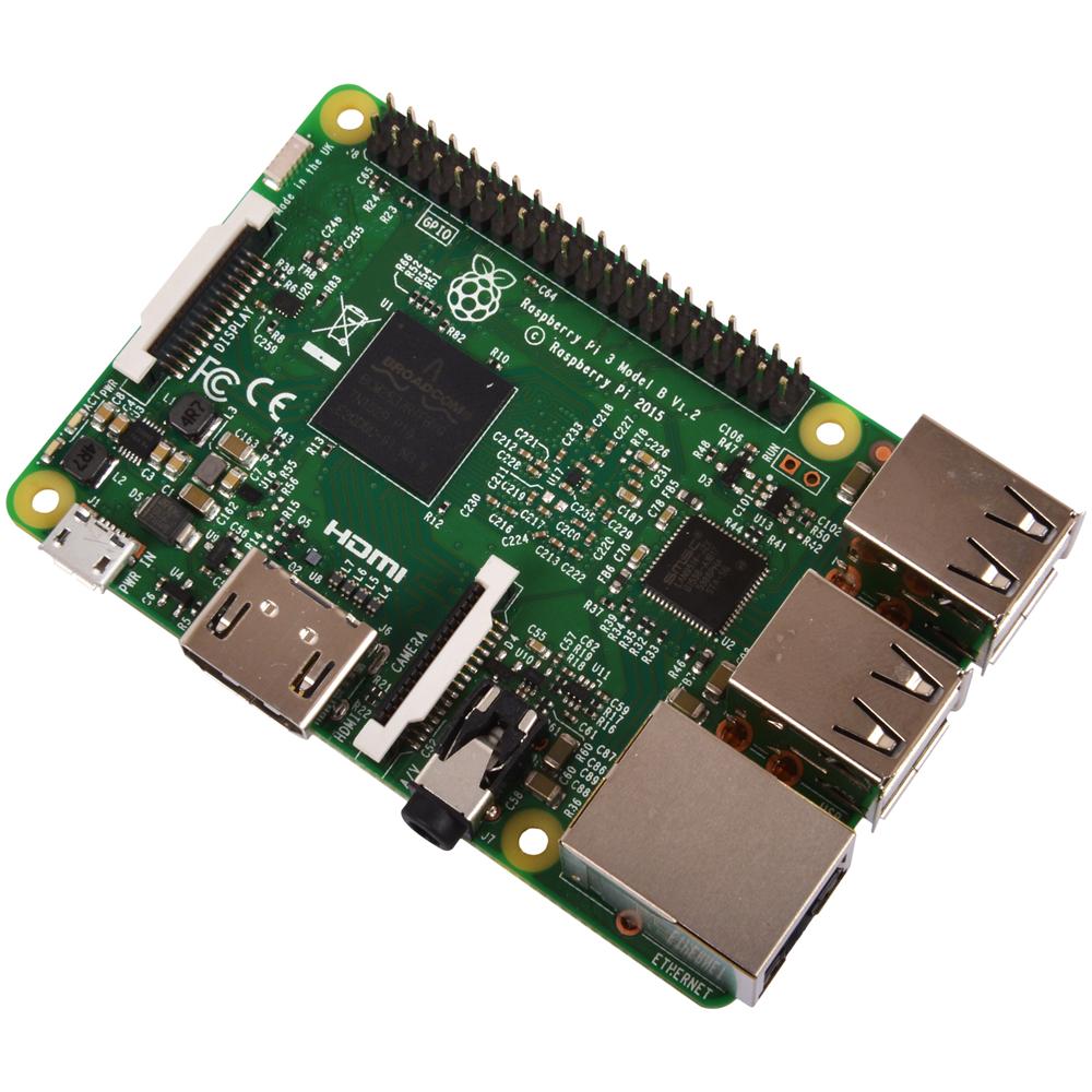 Pi 3 Model B, SoC-Mini-Mainboard, 4x 1,2 GHz, 1 GB RAM - Foto 1