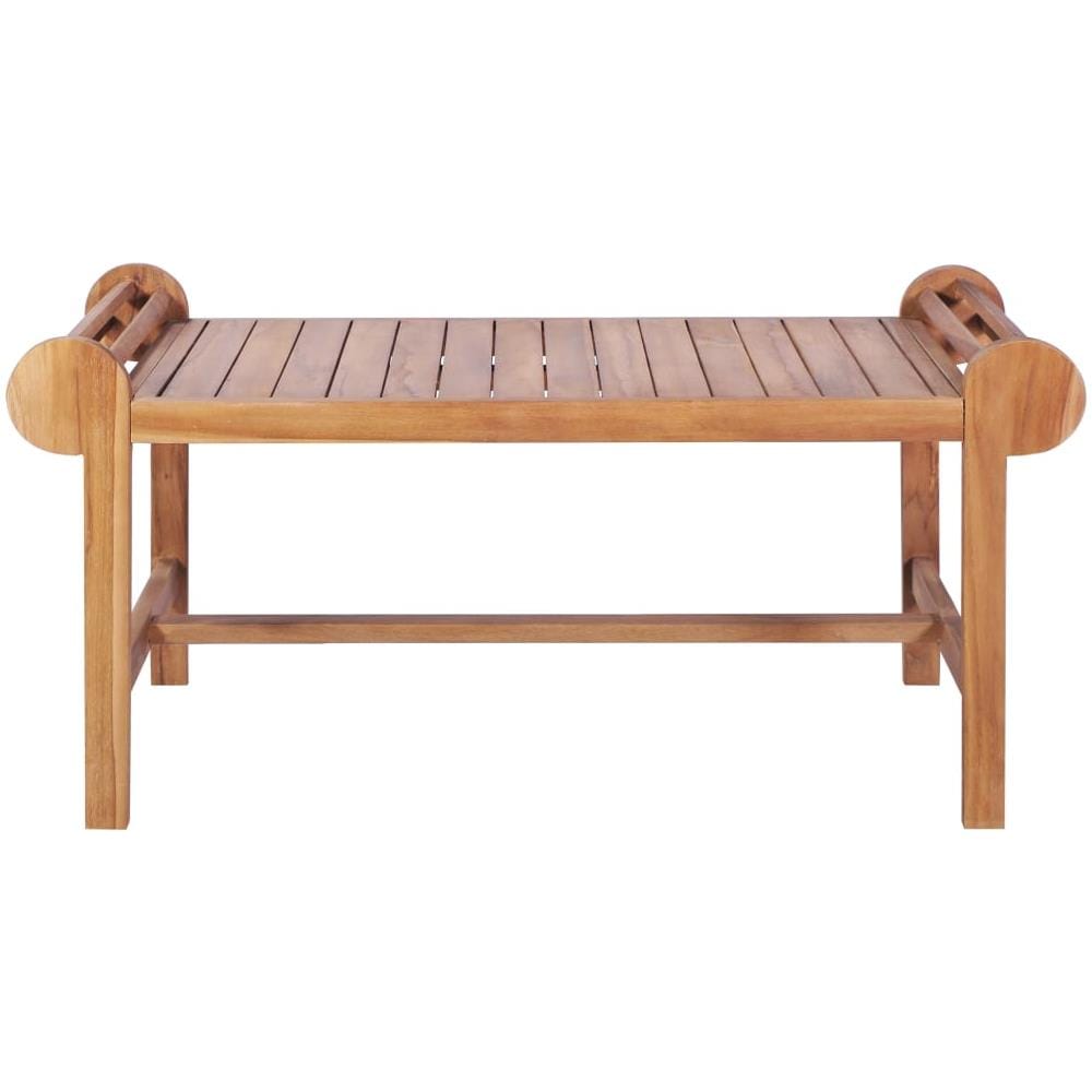 Tavolino Caffè da Giardino 100x50x45 Cm In Massello Di Teak - Foto 2