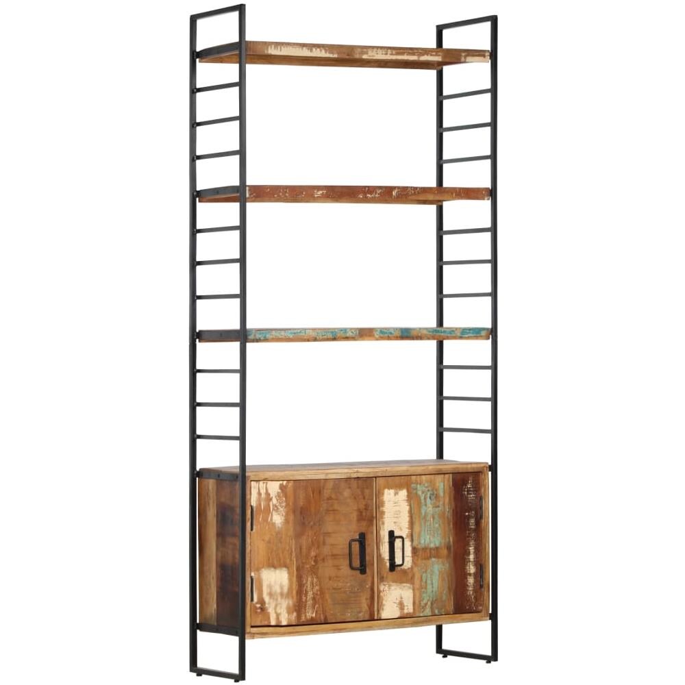 Libreria A 4 Livelli Legno Massello Di Recupero 80x30x180 Cm - Foto 1