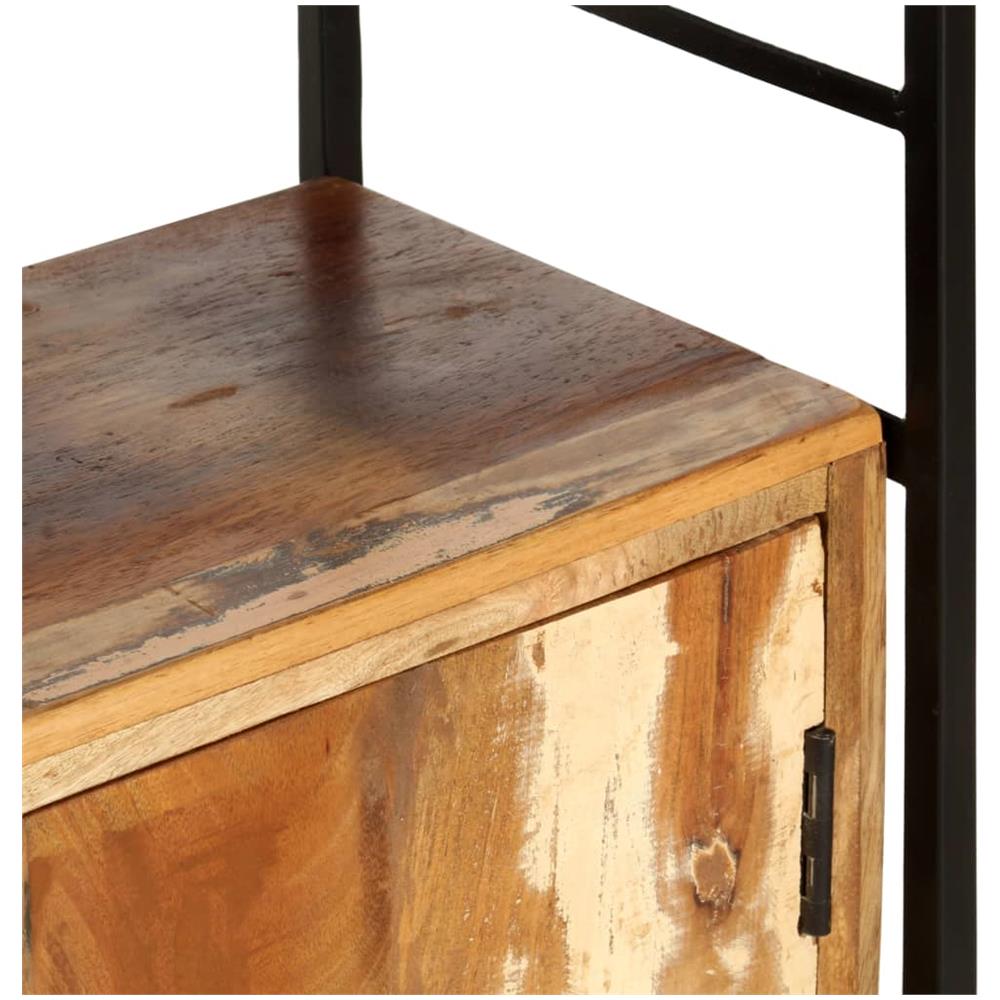 Libreria A 4 Livelli Legno Massello Di Recupero 80x30x180 Cm - Foto 8