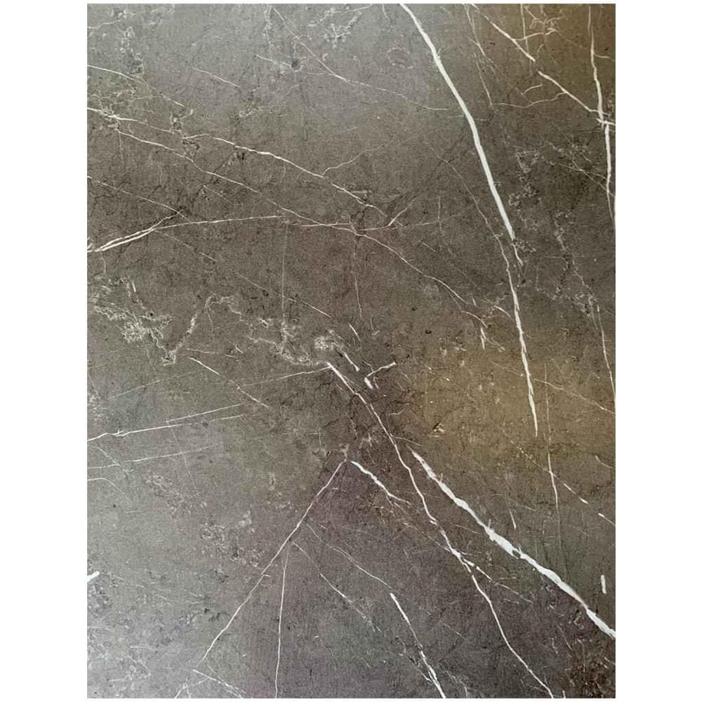 Tavolo In Legno Nobilitato Finitura Marmo Allungabile 90x90 Cm - 180x90 Cm - Foto 2