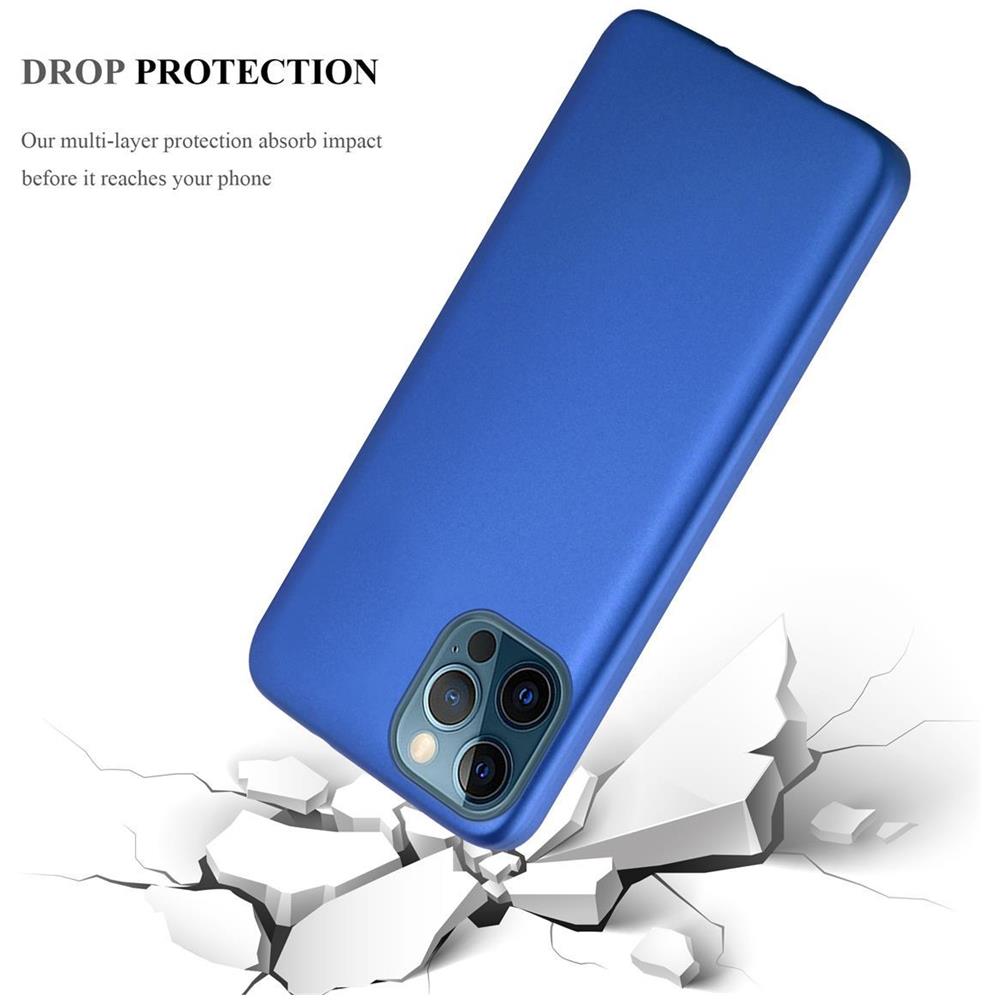 Custodia Compatibile Con Apple Iphone 12 / Iphone 12 Pro In Blu Metallico - Coperchio Protettivo In Silicone Tpu Flessibile - Foto 7