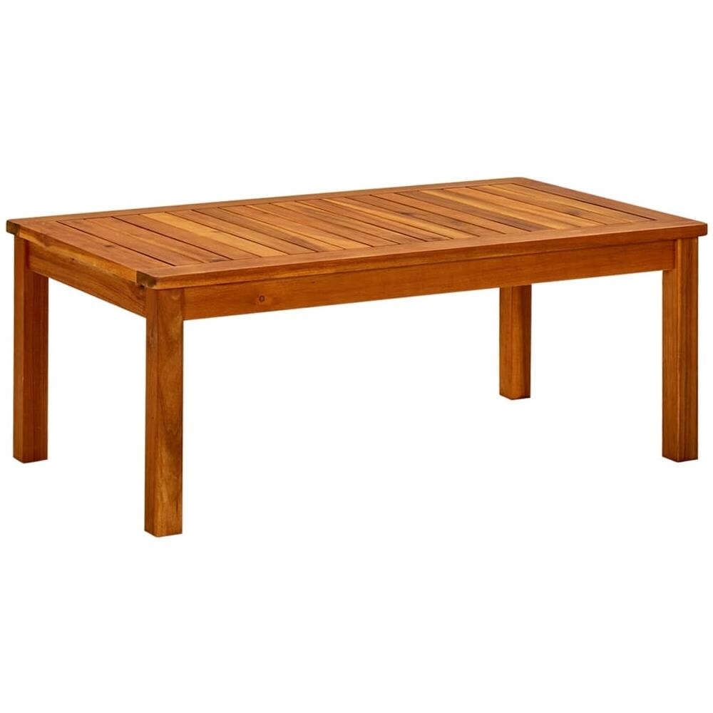 Tavolino Da Giardino 90x50x36 Cm In Legno Massello Di Acacia - Foto 1