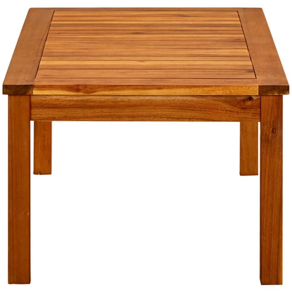 Tavolino Da Giardino 90x50x36 Cm In Legno Massello Di Acacia - Foto 3