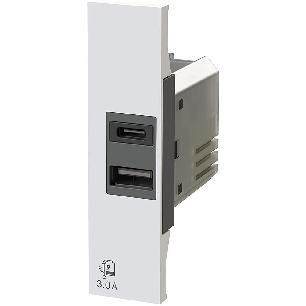 4b. k. usb. 30 Presa Usb Da Muro 3 Ampere Compatibile Con Bticino Living Now - Foto 1