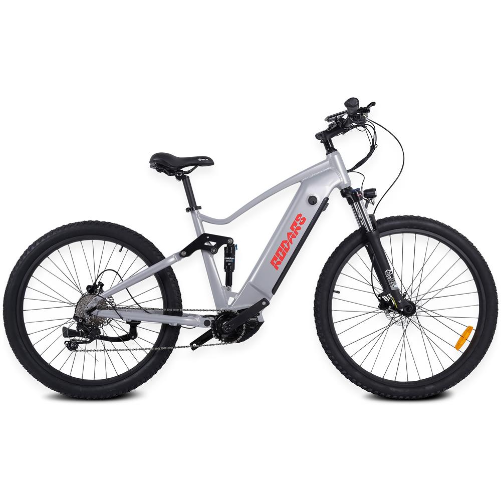 Stamina M500 - Grigio Metallico - 250w / 11ah - Bicicletta Elettrica A Doppia Sospensione A Motore Centrale - Ebike Fuoristrada A Sospensione Totale - Foto 1