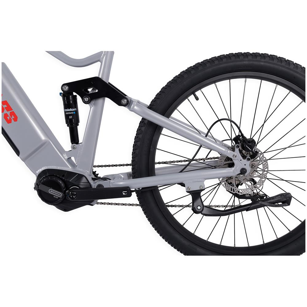 Stamina M500 - Grigio Metallico - 250w / 11ah - Bicicletta Elettrica A Doppia Sospensione A Motore Centrale - Ebike Fuoristrada A Sospensione Totale - Foto 6