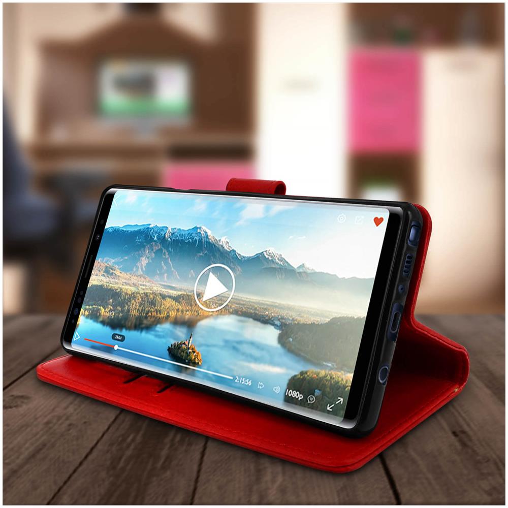 Custodia Samsung Galaxy Note 9 Custodia Portadocumenti Funzione Supporto Blu - Foto 5