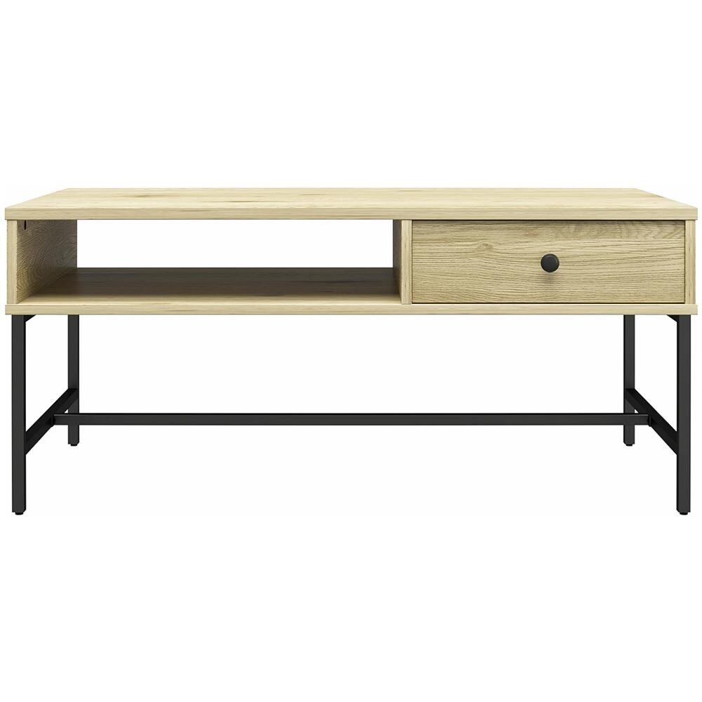 Tamlin Tavolo In Stile Con 1 Cassetto In Mdf Nature - Foto 1