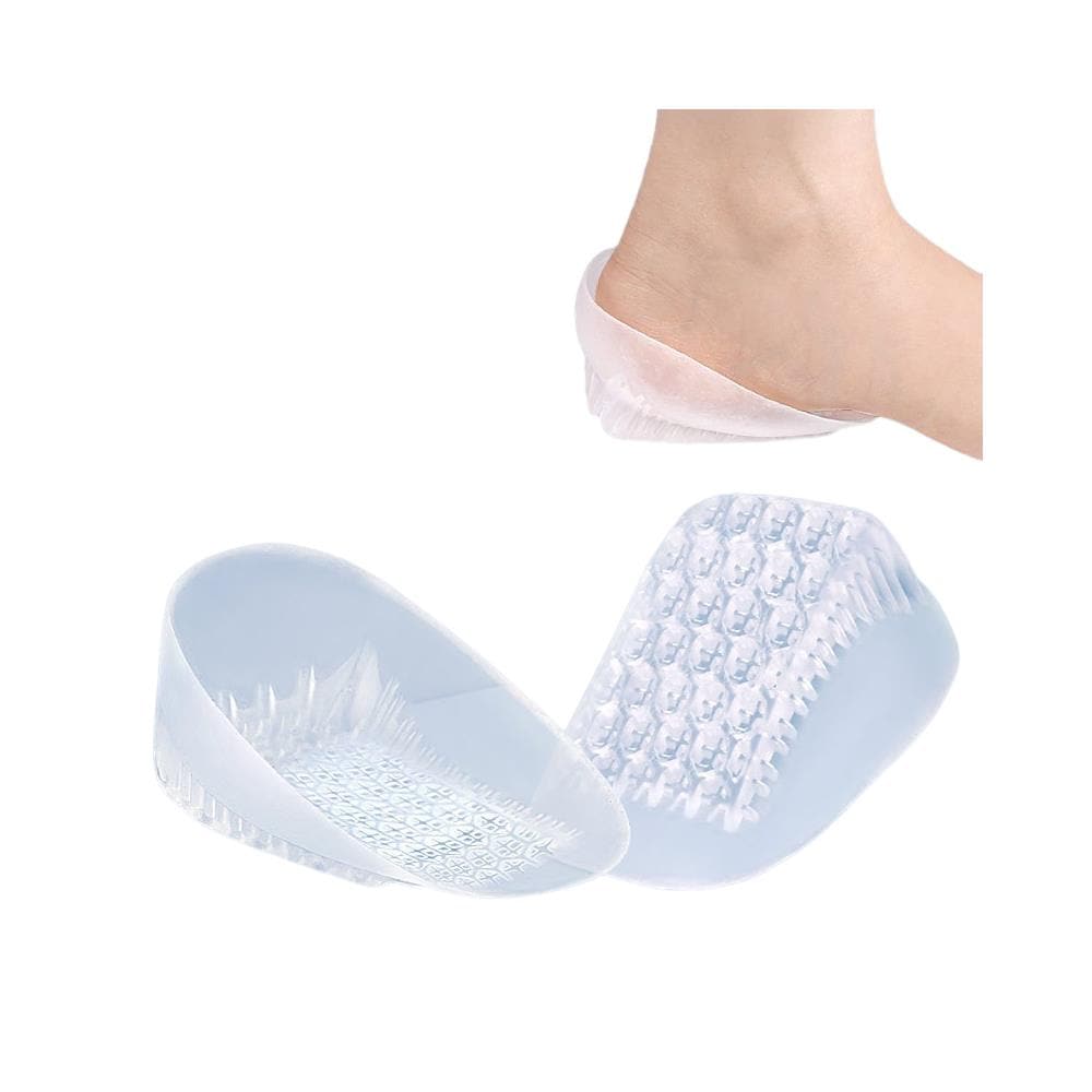 1 Paio Di Cuscinetti In Gel Per Tallone A Forma Di U - Cuscinetto Per Il Sollevamento Dell'altezza Transparent - Foto 1