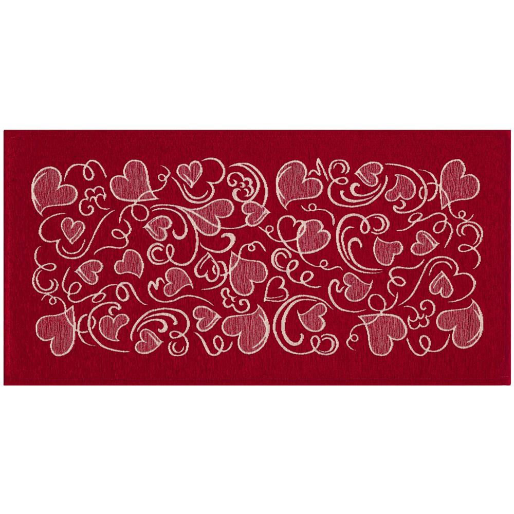 Tappeto Passatoia Cucina Corsia Retro Antiscivolo Disegno Amour By Suardi 55x115 Rosso - Foto 1