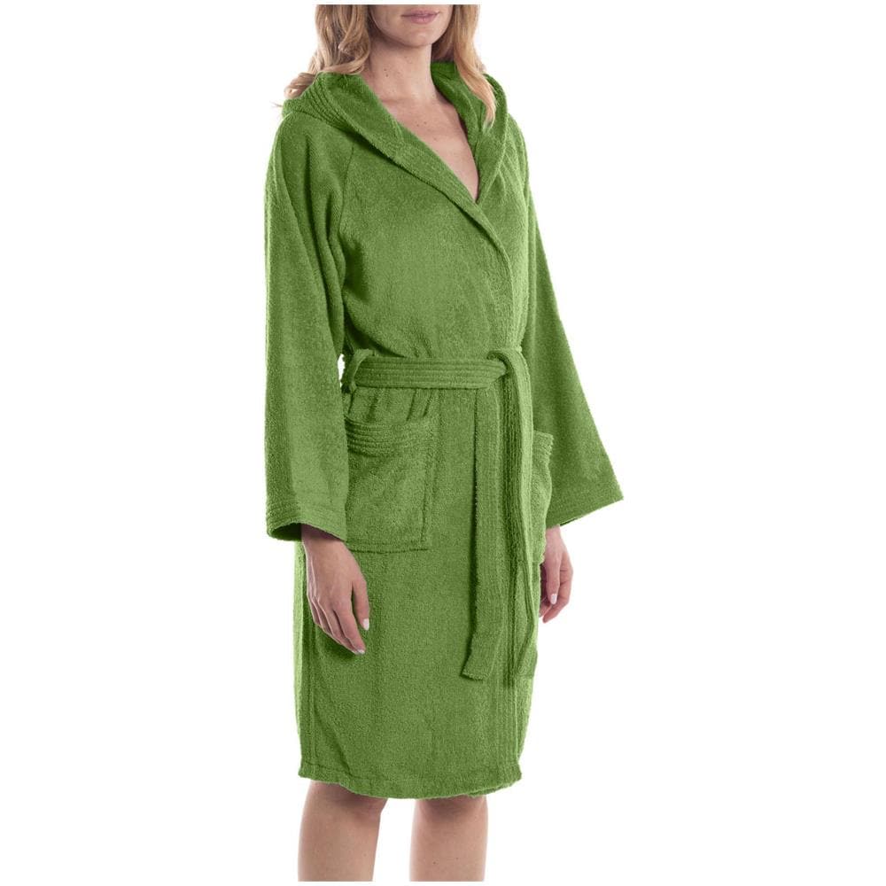 Accappatoio Con Cappuccio Spugnissima Minorca In Cotone Colore Verde Misura Xxl - Foto 3