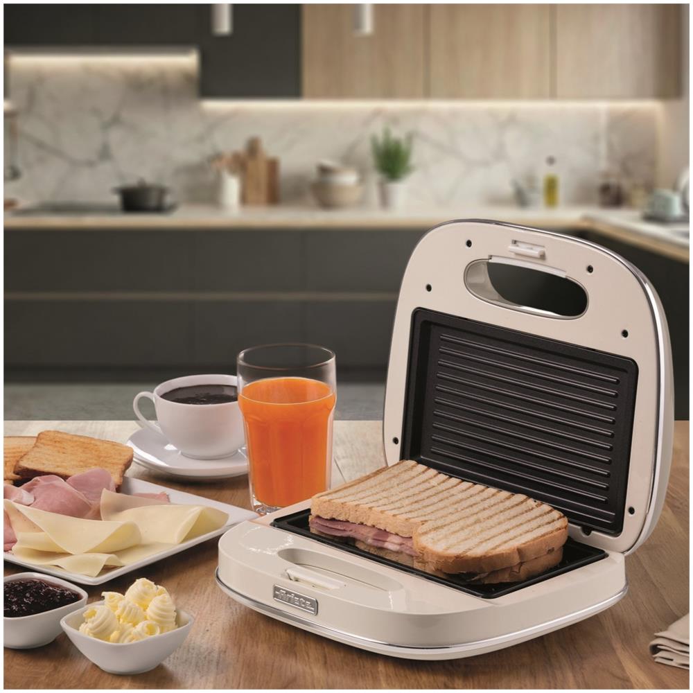 Linea Vintage 1963 Sandwich Maker Vintage, Piastra elettrica per toast, Sandwich e panini, 750W, Piastre fisse grill, Rivestimento antiaderente, Posizione e riponimento verticale, Verde - Foto 18