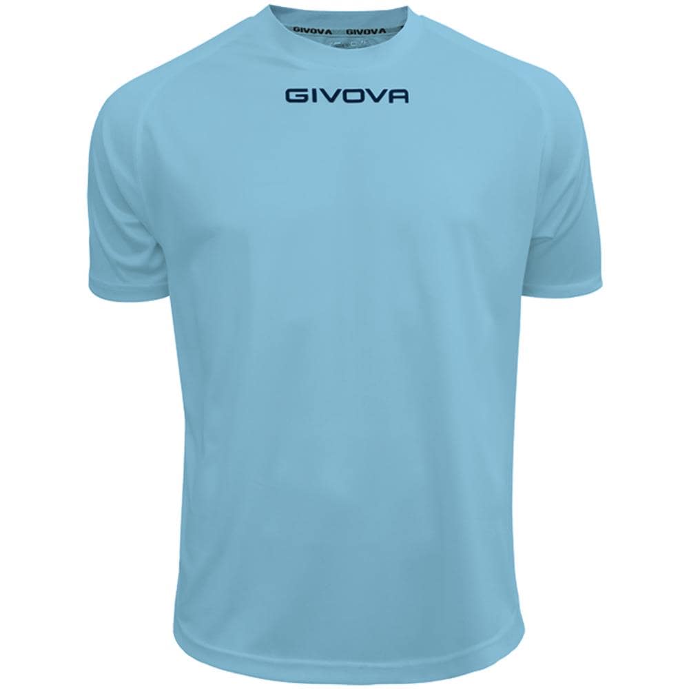 T - Shirt Givova One Givova Celeste Corsa Sport Uomo Staff Running Jogging Allenamento Relax Calcio Calcetto Torneo Scuola Sport - Taglia S - Foto 1