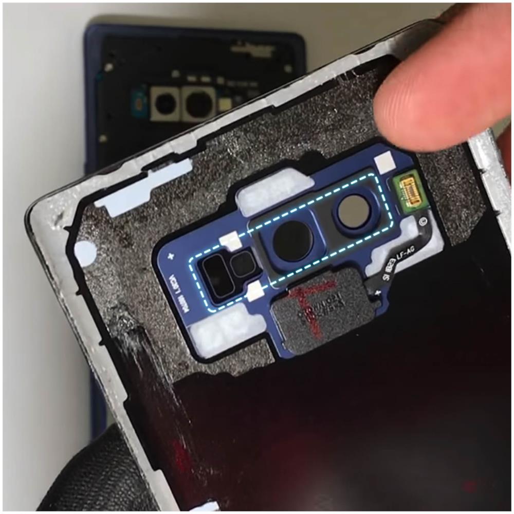 Lente Fotocamera Posteriore Galaxy Note 9 Nero In Vetro - Foto 4