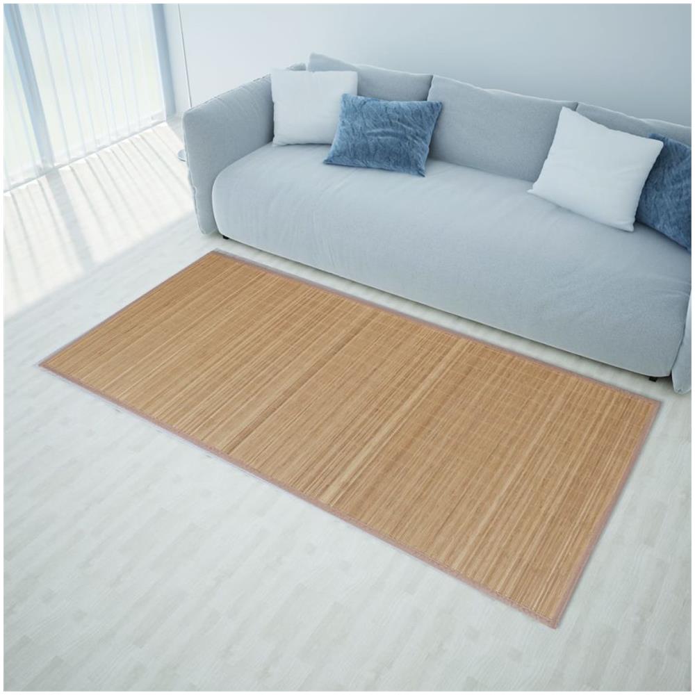 Tappeto in Bambù 160x230 cm Marrone - Foto 1