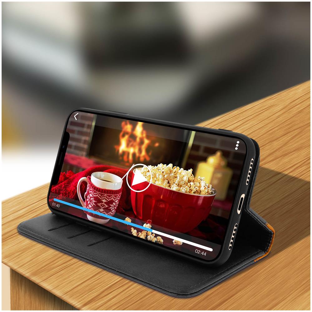 Custodia Iphone X E Xs Portacarte Funzione Supporto Nero - Foto 2