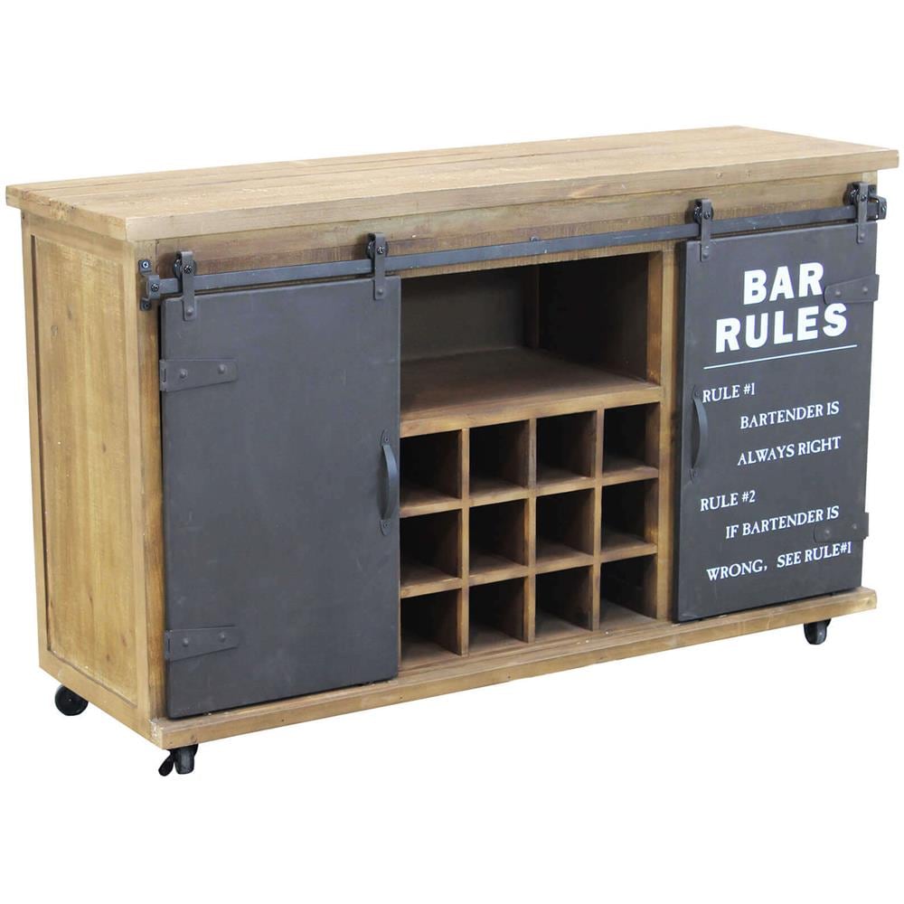 Colette - Madia In Legno Con Portabottiglie - Foto 1