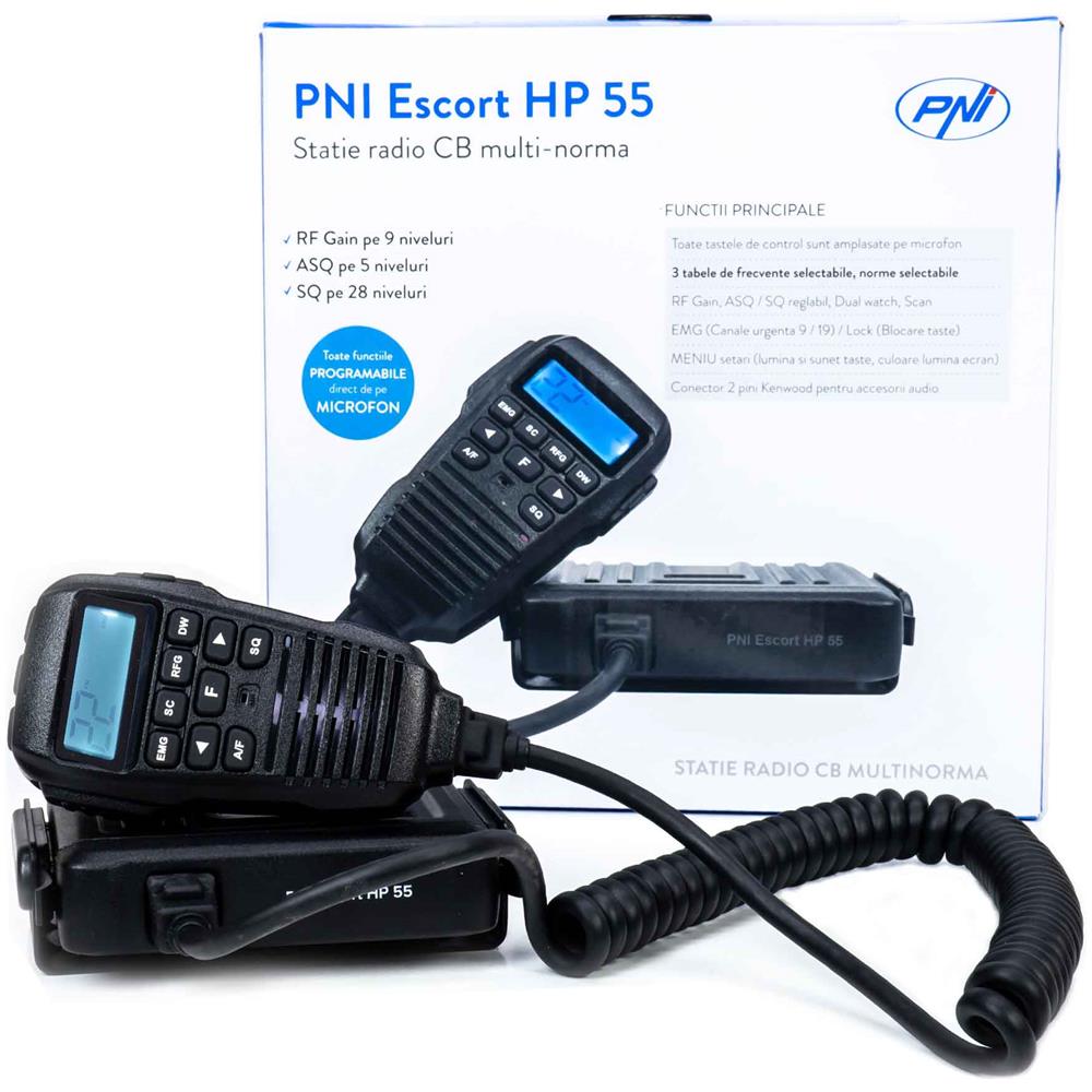 Radio CB PNI Escort HP 5500 - Multistandard EU/UK, 4W, AM/FM, Per Auto E Camion - Con Presa Accendisigari - Foto 6