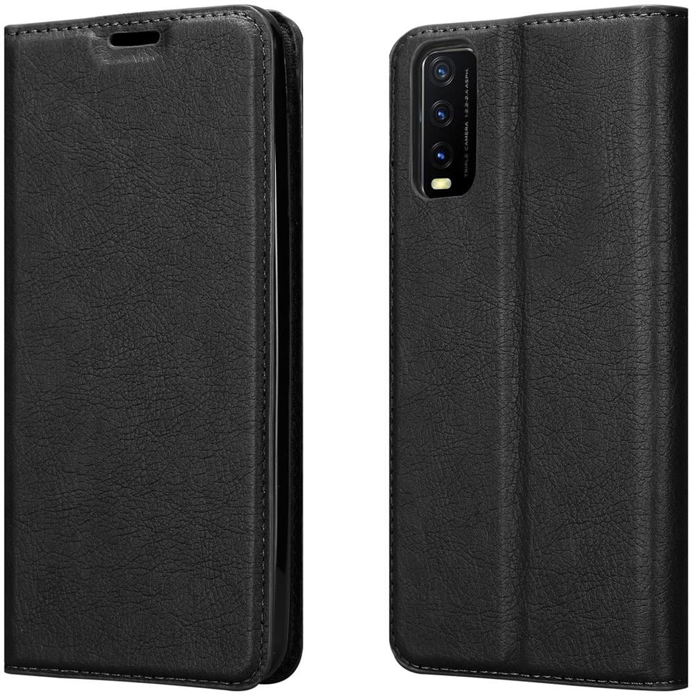 Custodia Compatibile Con Vivo Y20s In Nero Di Notte - Coperchio Protettiva Con Chiusura Magnetica, Funzione Stand E Tasca Per Le Carte - Foto 8