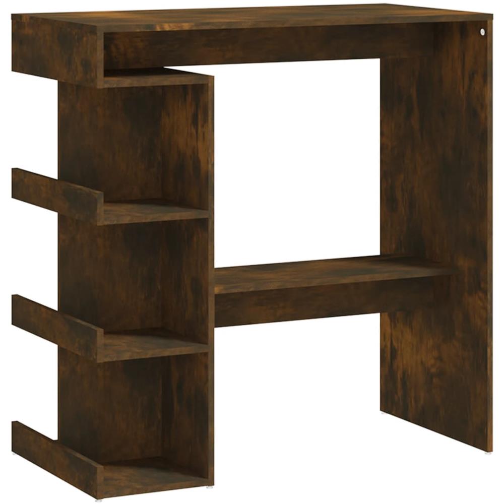 Tavolo Bar con Ripiani Rovere Fumo 100x50x101,5cm in Truciolato - Foto 2