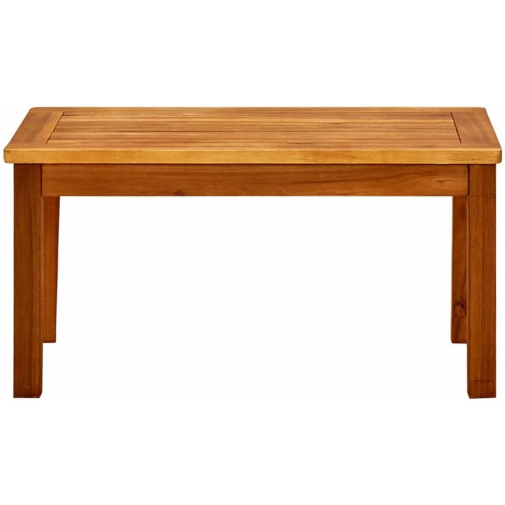 Tavolino Da Giardino 70x40x36 Cm In Legno Massello Di Acacia - Foto 2