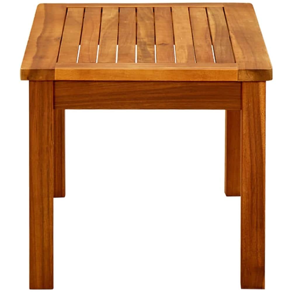 Tavolino Da Giardino 70x40x36 Cm In Legno Massello Di Acacia - Foto 3