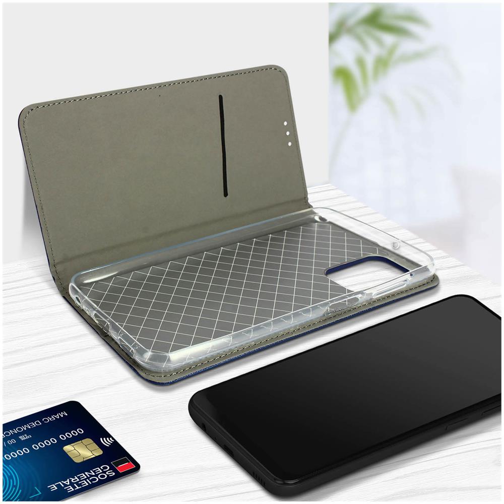 Custodia Samsung Galaxy A13 4g Copertina Portacarte Funzione Supporto Blu - Foto 2