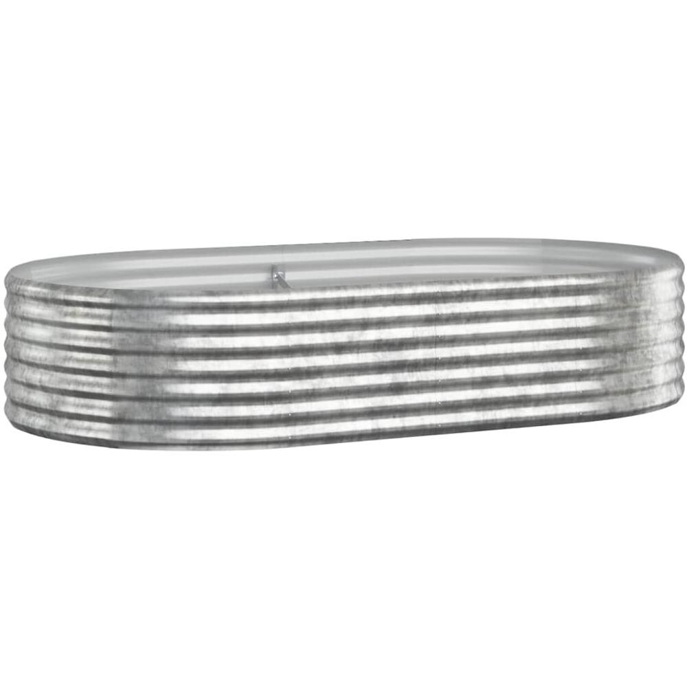 Letto Giardino Acciaio Verniciato Polvere 175x100x36cm Argento - Foto 1