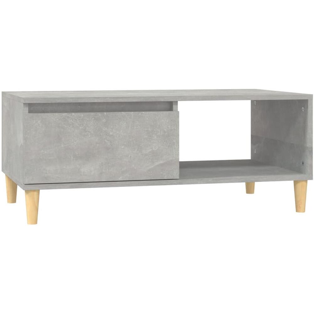 Tavolino Salotto Grigio Cemento 90x50x36,5 Cm Legno Multistrato - Foto 2