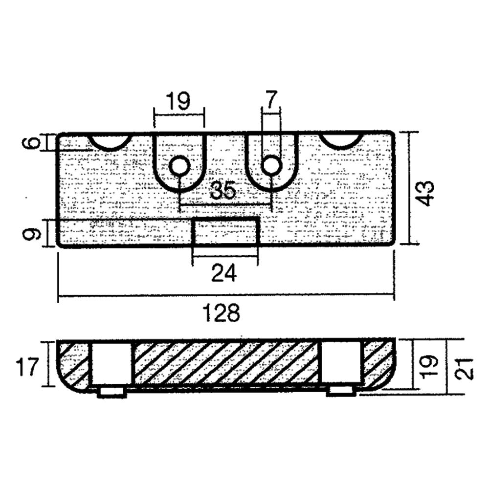 Piastrina Per Motori Verado 200-225-250-275 (2 Per Motore) (rif. Or. 880653) - Foto 2