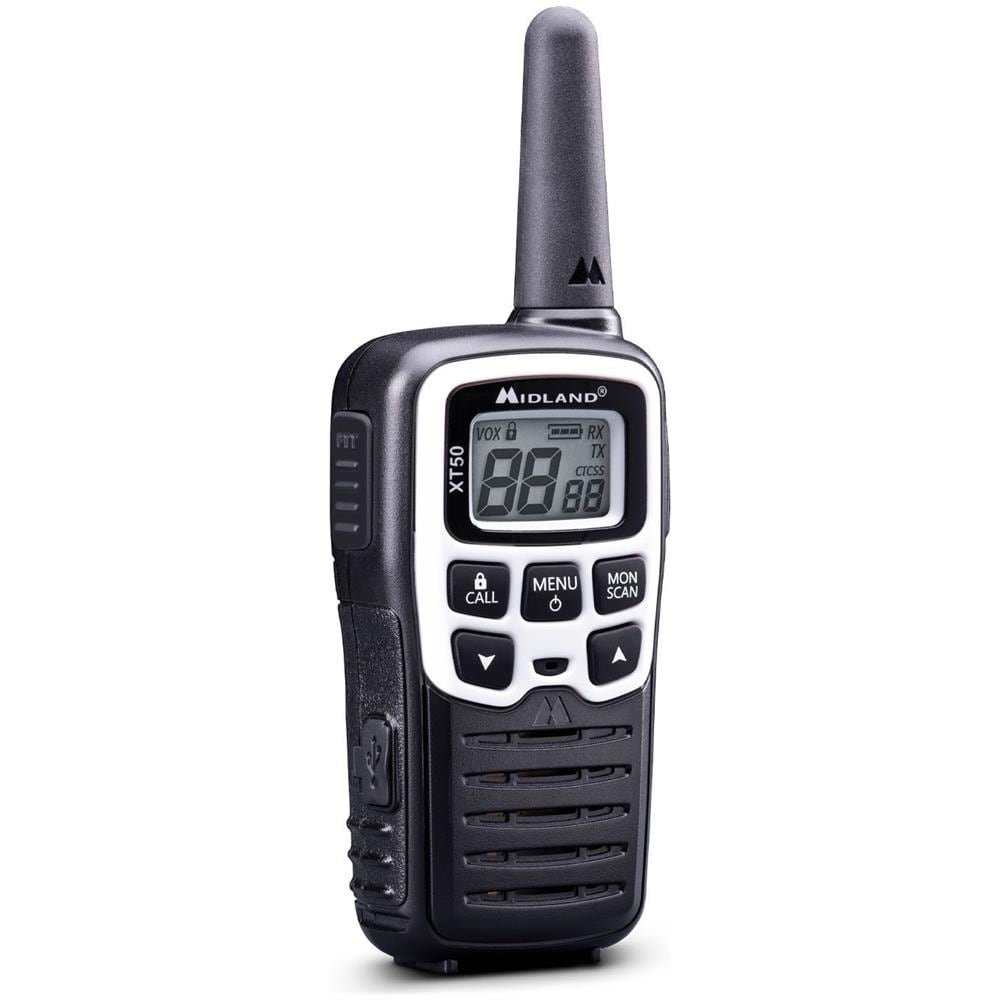 Ricetrasmettitore XT50 con 24 Canali Display LCD Ricaricabile Raggio di Funzionamento 800 m Colore Nero/ Grigio - Foto 2