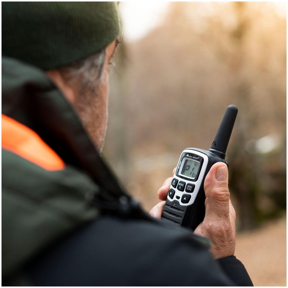 Ricetrasmettitore XT50 con 24 Canali Display LCD Ricaricabile Raggio di Funzionamento 800 m Colore Nero/ Grigio - Foto 9