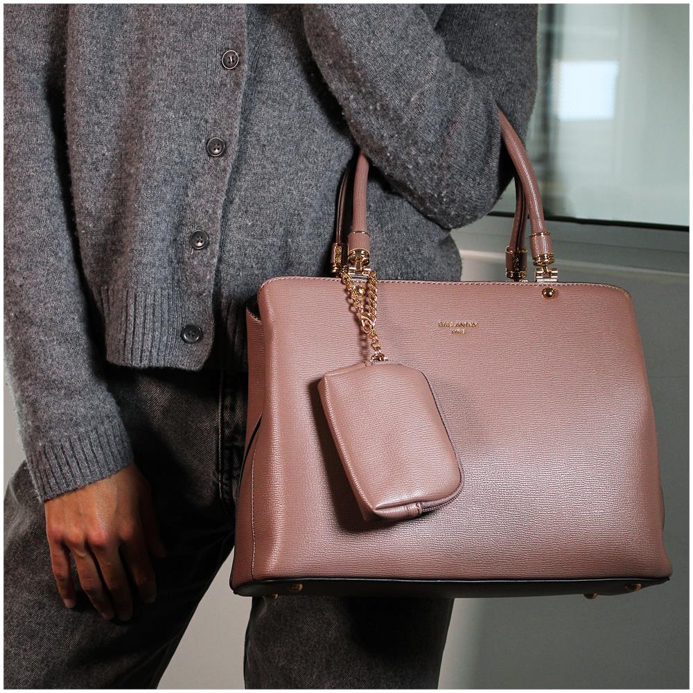 Borsa Con Portamonete - Gallantry Paris - Rosa Antico - Foto 6