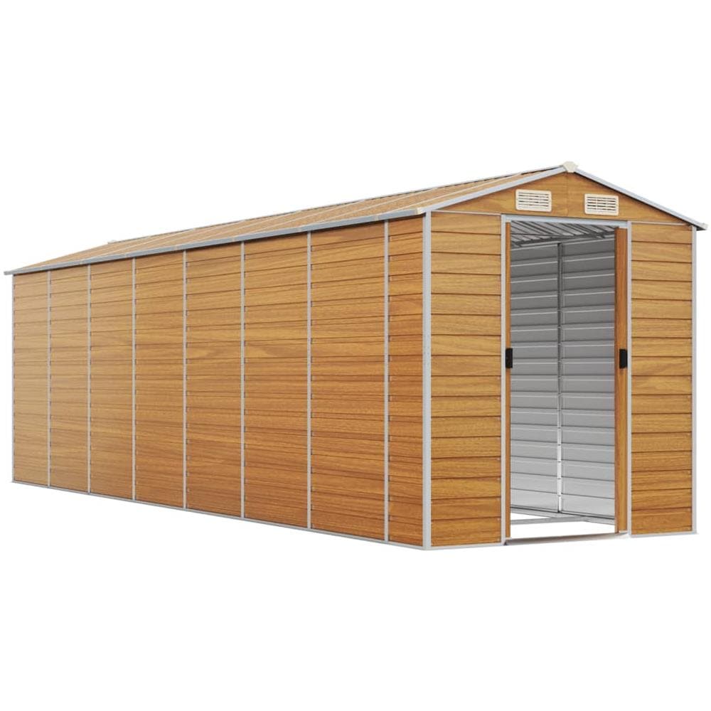 Capanno Giardino Marrone Chiaro 191x640x198cm Acciaio Zincato - Foto 3