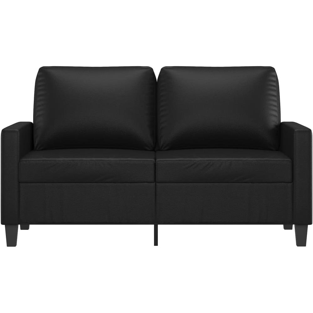 Divano A 2 Posti Nero 120 Cm In Similpelle - Foto 3