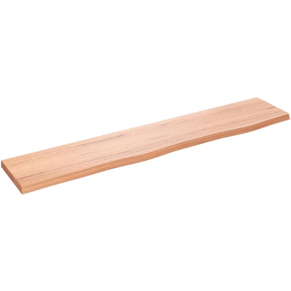 Ripiano Muro Marrone Chiaro 100x20x2cm Massello Rovere Trattato - Foto 1