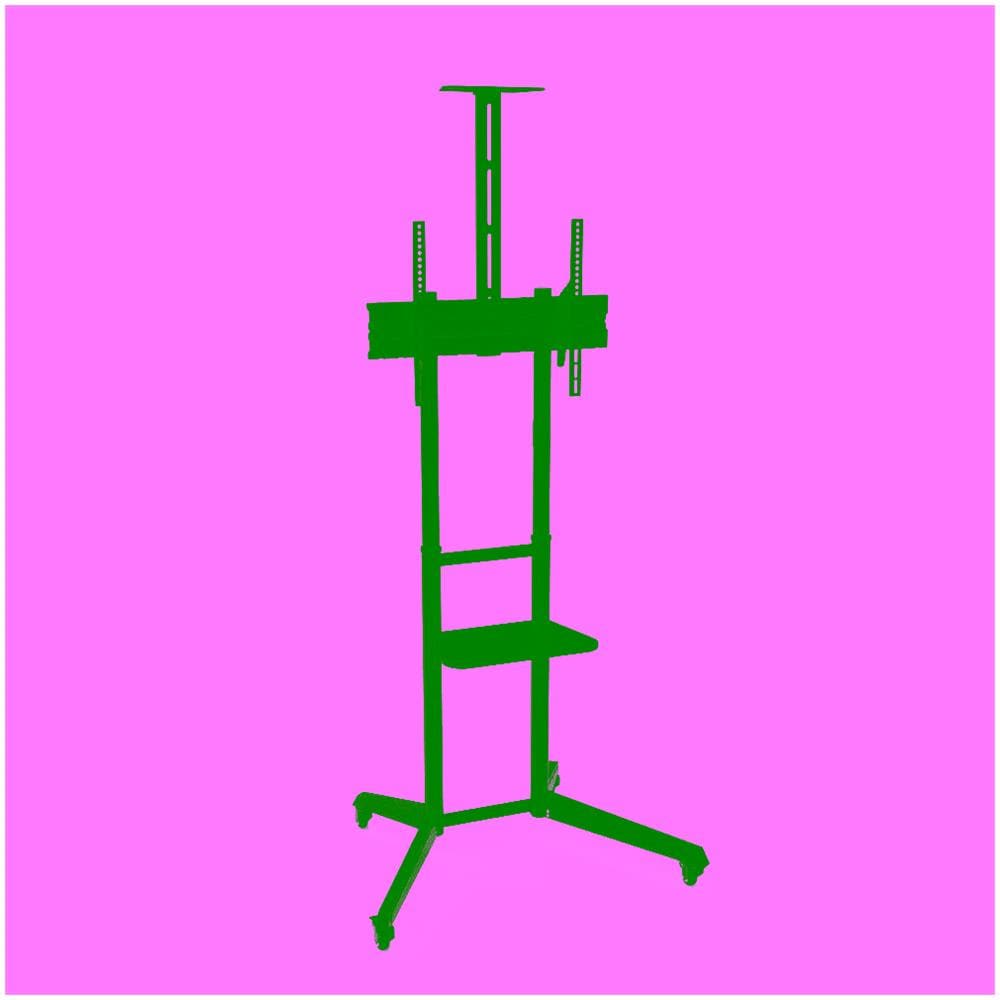 STAFFA PAVIMENTO TV FINO 600X400 NPF10313 LOAD 50KG CON RUOTE - Foto 1