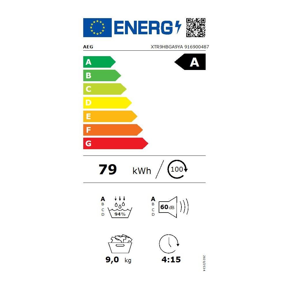 XTR9HBGA9YA Asciugatrice Serie 9000X 9 kg - Foto 2