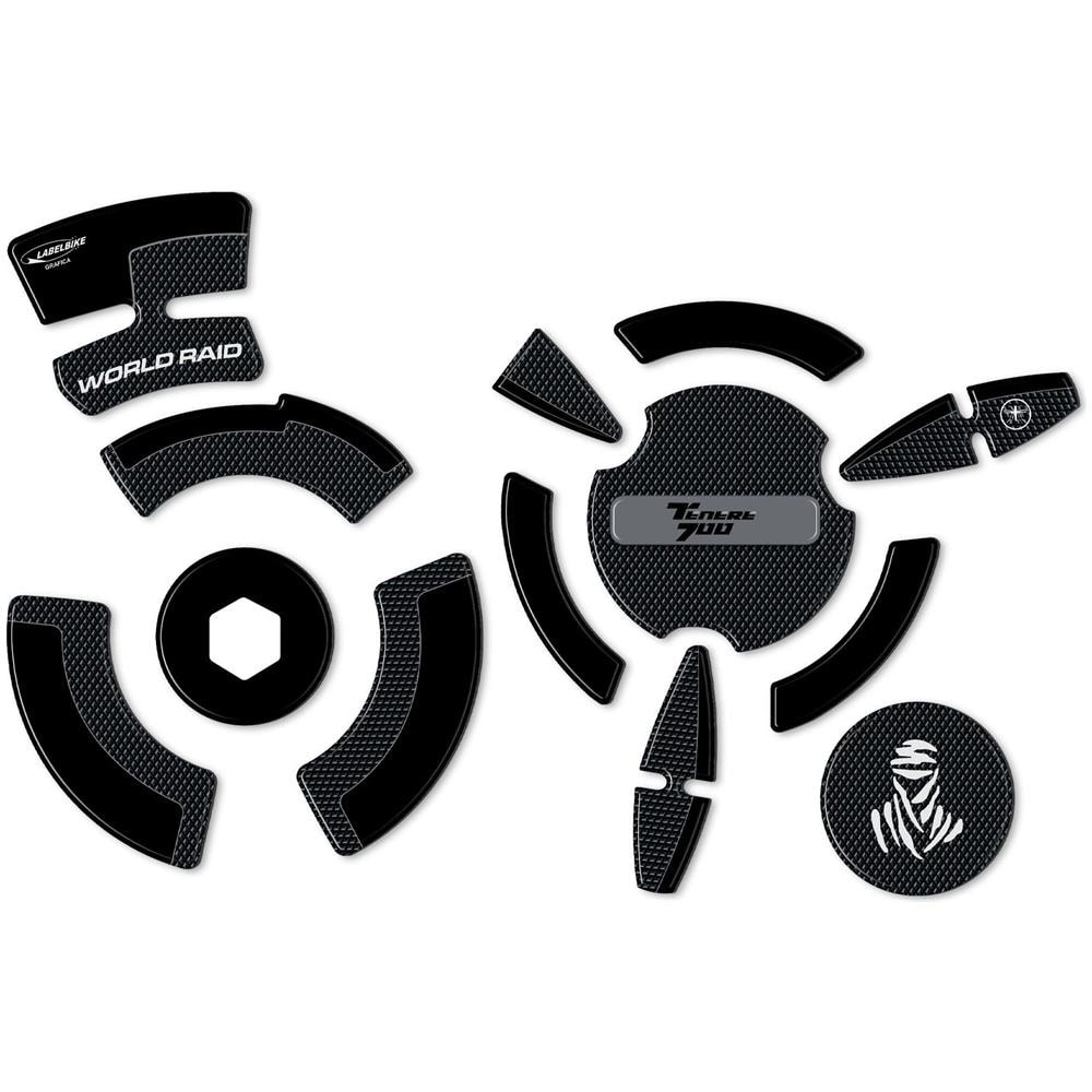 Adesivi Gel 3D Protezioni Carter Compatibili Con Yamaha Tenere 700 2022 Grigio - Foto 1