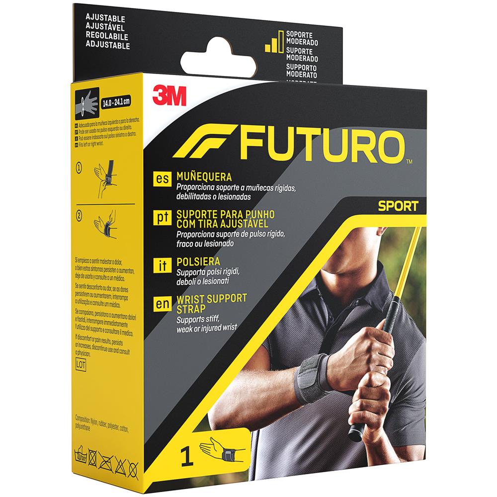 Polsino Elastico Universale Futuro Sport Nero - Foto 6