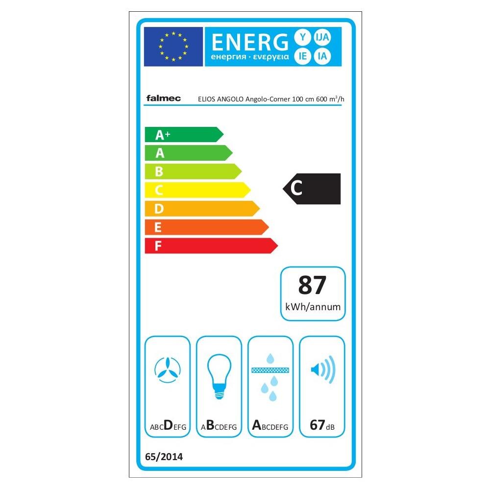 Cappa Elios Angolo 100cm Acciaio 600 m3 / h - Foto 3