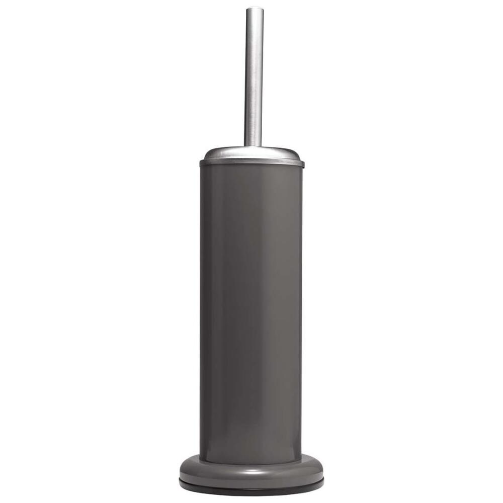 Porta Scopino Da Bagno E Supporto In Acero Grigio 361730514 - Foto 1