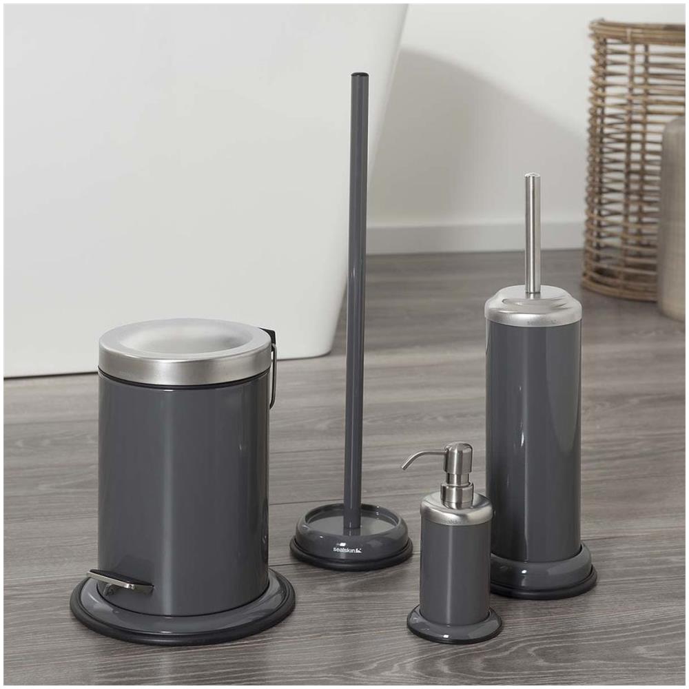 Porta Scopino Da Bagno E Supporto In Acero Grigio 361730514 - Foto 10