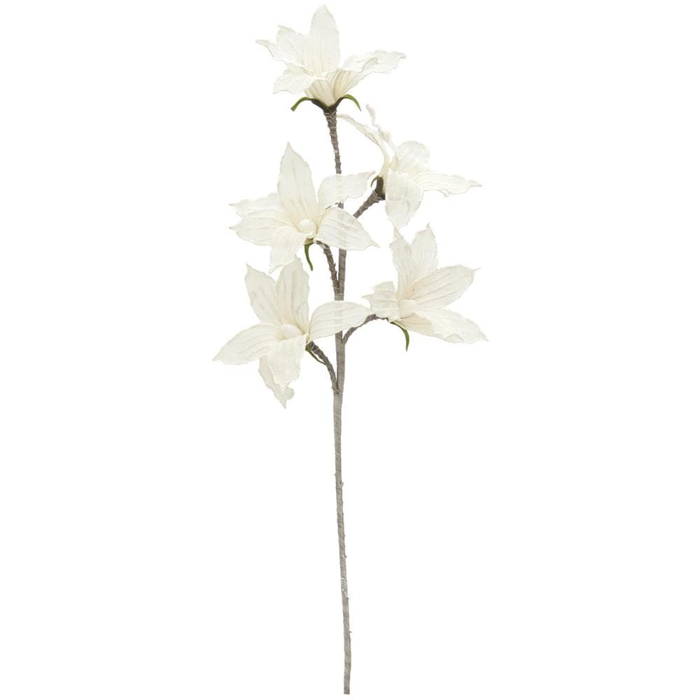 Pianta Artificiale Ramo Di Clematide (eva), Bianco - Foto 1